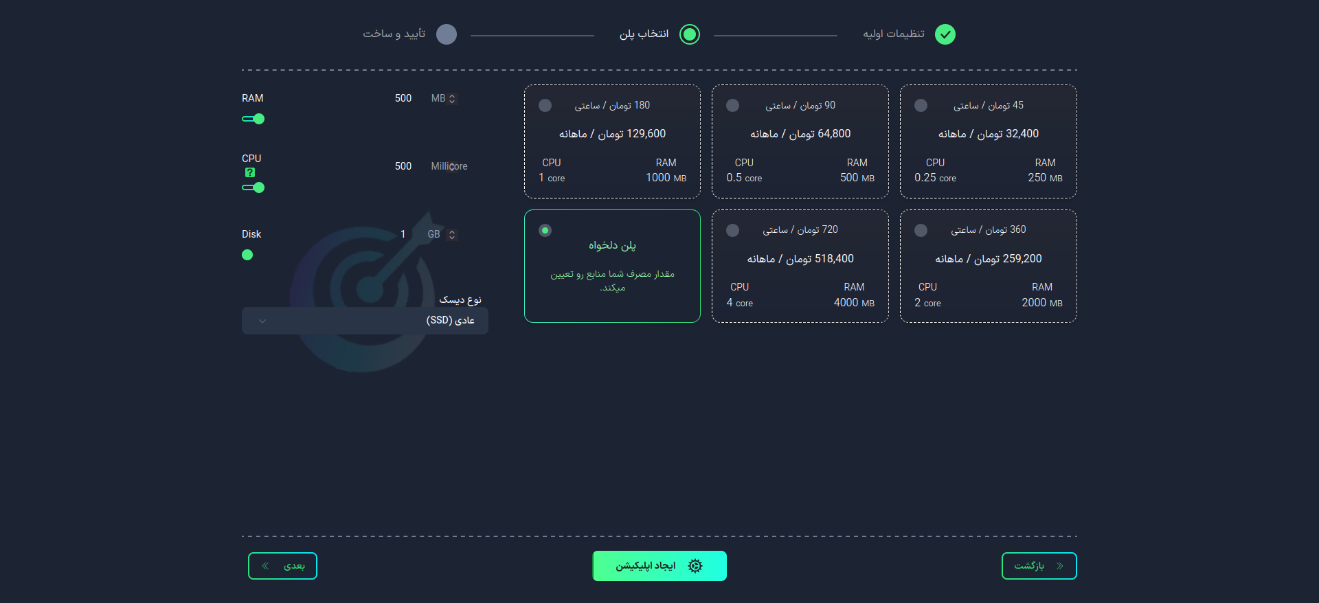 انتخاب پلن FocalBoard